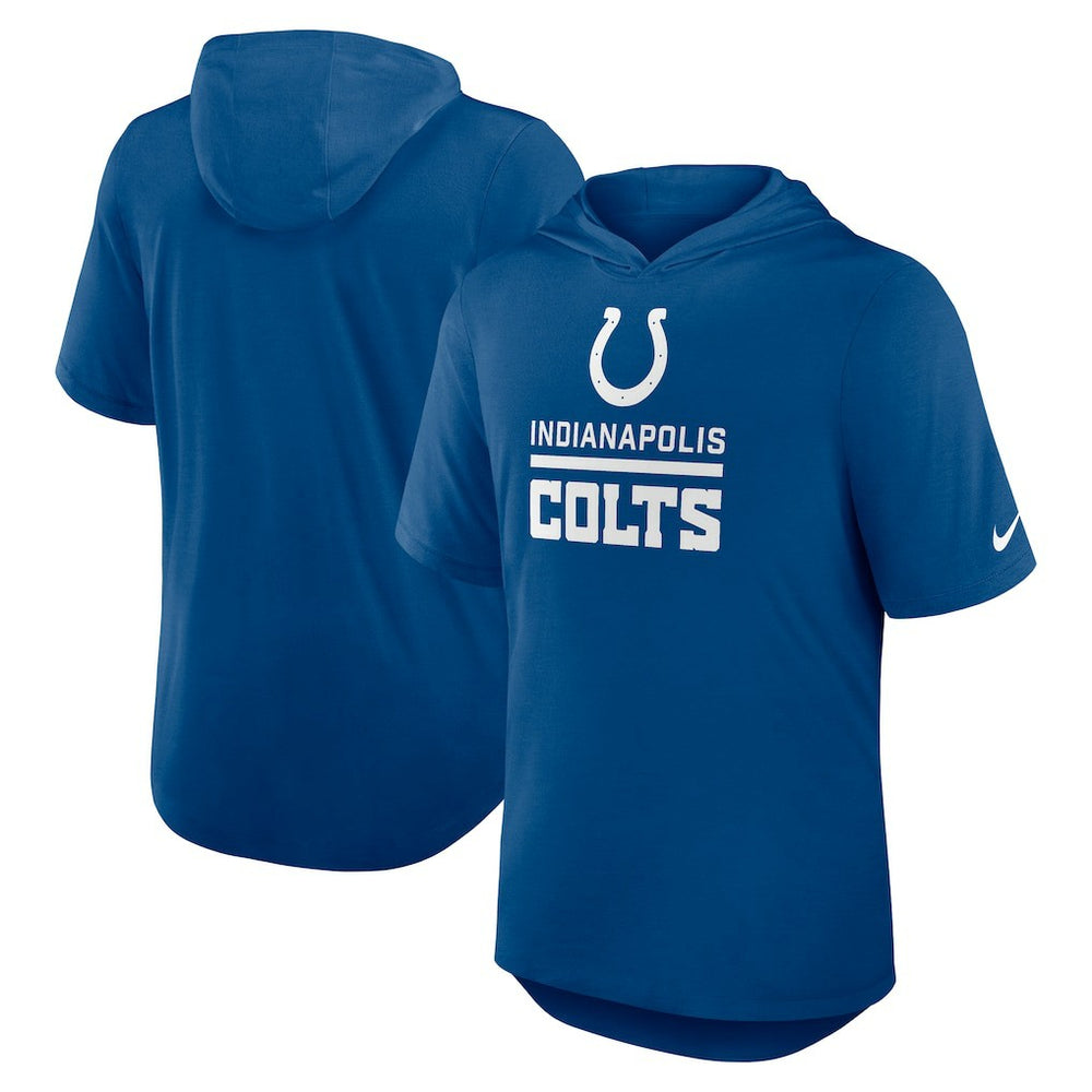 Lockup Tri-Blend Hoodie T-Shirt - Indianapolis Colts