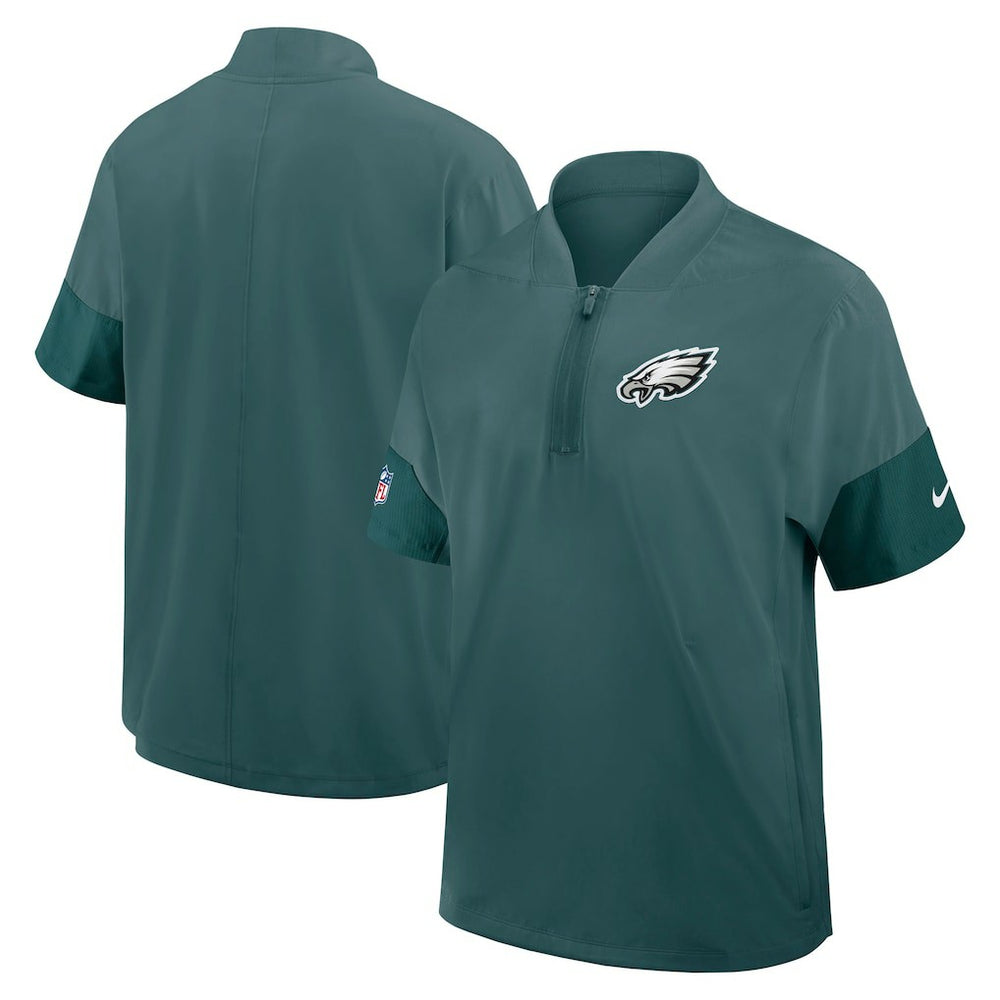 Sideline Short Sleeve Quarter-Zip Dri-FIT Coach Jacket - Philadelphia Eagles