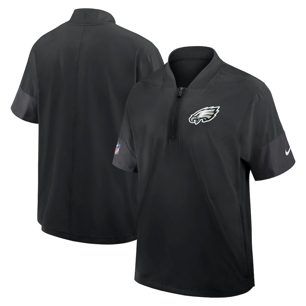 Sideline Short Sleeve Quarter-Zip Dri-FIT Coach Jacket - Philadelphia Eagles