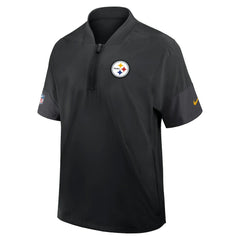 Sideline Short Sleeve Quarter-Zip Dri-FIT Coach Jacket - Pittsburgh Steelers