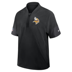 Sideline Short Sleeve Quarter-Zip Dri-FIT Coach Jacket - Minnesota Vikings