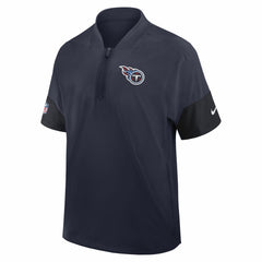 Sideline Short Sleeve Quarter-Zip Dri-FIT Coach Jacket - Tennessee Titans