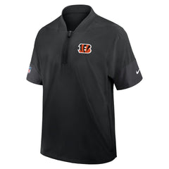 Sideline Short Sleeve Quarter-Zip Dri-FIT Coach Jacket - Cincinnati Bengals