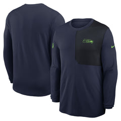 Sideline Coach UV Dri-FIT Long Sleeve Shirt - Seattle Seahawks