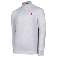 MLB Philadelphia Phillies Sublime Tri-Blend Quarter-Zip Jacket