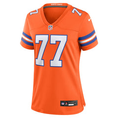 Quinn Meinerz Women's Mile High Collection 1977 Throwback Player Game Jersey - Denver Broncos