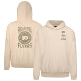 NHL Cream Philadelphia Flyers Levelwear Contact Stamp Pullover Hoodie
