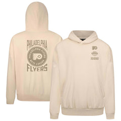 NHL Cream Philadelphia Flyers Levelwear Contact Stamp Pullover Hoodie