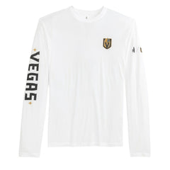 NHL White Vegas Golden Knights johnnie-O Adam Long Sleeve T-Shirt
