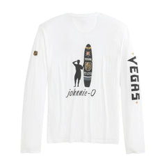NHL White Vegas Golden Knights johnnie-O Adam Long Sleeve T-Shirt