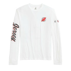 NHL White New Jersey Devils johnnie-O Adam Long Sleeve T-Shirt