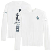 NHL White Seattle Kraken johnnie-O Adam Long Sleeve T-Shirt