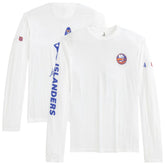 NHL White New York Islanders johnnie-O Adam Long Sleeve T-Shirt