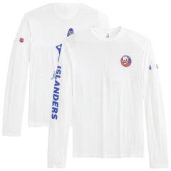 NHL White New York Islanders johnnie-O Adam Long Sleeve T-Shirt