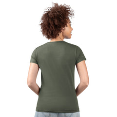 G-III 4Her by Carl Banks Women's Super-Slim Fit Lightweight Subtle Football V-Neck T-Shirt - New York Jets