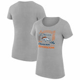 G-III 4Her by Carl Banks Women's Super-Slim Fit Lightweight Collage Team T-Shirt - Denver Broncos
