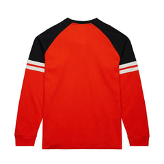 NHL Orange Philadelphia Flyers Mitchell & Ness Thermal Henley Long Sleeve T-Shirt