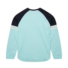 NHL Light Blue Seattle Kraken Mitchell & Ness Thermal Henley Long Sleeve T-Shirt