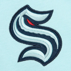 NHL Light Blue Seattle Kraken Mitchell & Ness Thermal Henley Long Sleeve T-Shirt