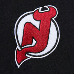 NHL Black/Red New Jersey Devils Mitchell & Ness Legendary Slub Raglan Long Sleeve T-Shirt