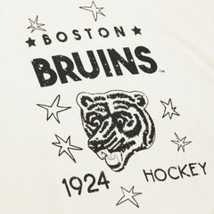 NHL Cream Boston Bruins Mitchell & Ness Women's Logo 3.0 Pullover Sweatshirt