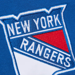 NHL Blue New York Rangers Mitchell & Ness Head Coach Slogan Pullover Hoodie