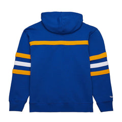 NHL Blue St. Louis Blues Mitchell & Ness Head Coach Slogan Pullover Hoodie