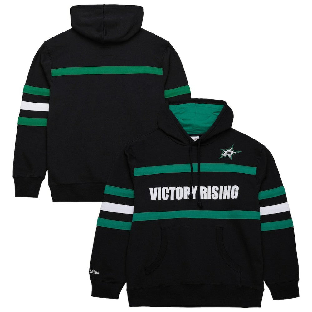 NHL Black Dallas Stars Mitchell & Ness Head Coach Slogan Pullover Hoodie