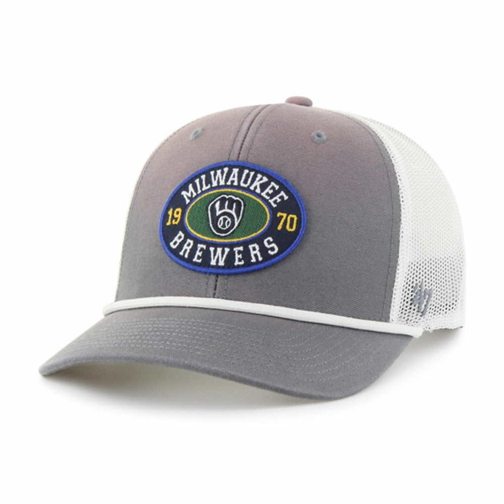 MLB Milwaukee Brewers '47 Tide Sweep Rope Trucker Adjustable Hat