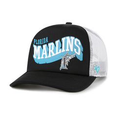 MLB Miami Marlins '47 Meander Foam Trucker Snapback Hat