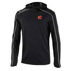 NHL Black Calgary Flames Columbia Shotgun Omni-Wick Pullover Hoodie