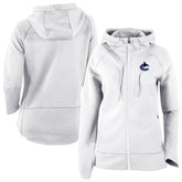 NHL White Vancouver Canucks Columbia Omni-Wick Pack It Up Full-Zip Jacket
