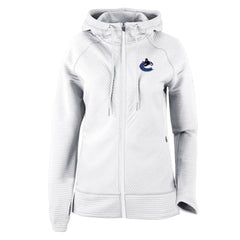 NHL White Vancouver Canucks Columbia Omni-Wick Pack It Up Full-Zip Jacket