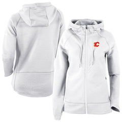NHL White Calgary Flames Columbia Omni-Wick Pack It Up Full-Zip Jacket