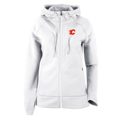 NHL White Calgary Flames Columbia Omni-Wick Pack It Up Full-Zip Jacket