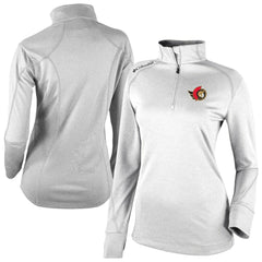 NHL White Ottawa Senators Columbia Women's Omni-Wick Shotgun 2.0 Quarter-Zip Pullover Top