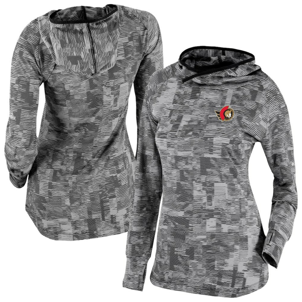 NHL Black Ottawa Senators Columbia Women's Omni-Wick Sunday Ball Pullover Hoodie