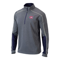 NHL Navy Montreal Canadiens Columbia Omni-Wick Shotgun 2.0 Quarter-Zip Pullover Top