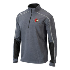 NHL Black Ottawa Senators Columbia Omni-Wick Shotgun 2.0 Quarter-Zip Pullover Top