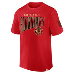 NHL Red Chicago Blackhawks Fanatics Decades Collection Made To Last T-Shirt