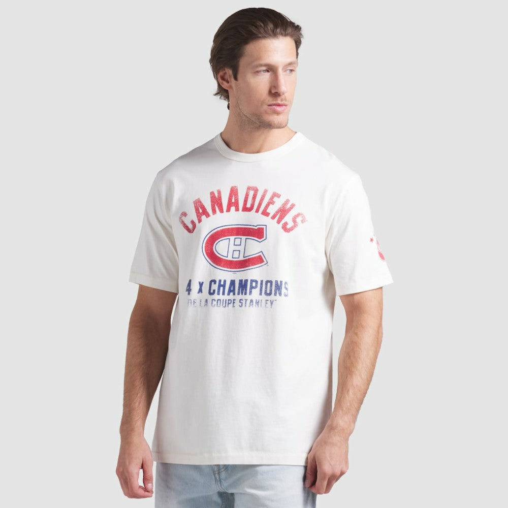 NHL White Montreal Canadiens Fanatics Decades Collection Timeless T-Shirt