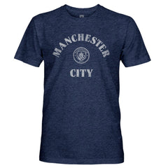 Manchester City 1863FC Team Arch Retro Tri-Blend T-Shirt - Navy