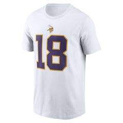 Justin Jefferson Name & Number T-Shirt - Minnesota Vikings