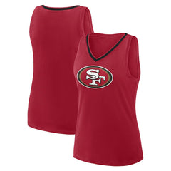 Logo Athletic Women's Plus Size Stellar Win V-Neck Tank Top - San Francisco 49ers