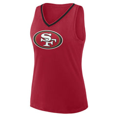 Logo Athletic Women's Plus Size Stellar Win V-Neck Tank Top - San Francisco 49ers