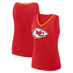Logo Athletic Women's Plus Size Stellar Win V-Neck Tank Top - Kansas City Chiefs