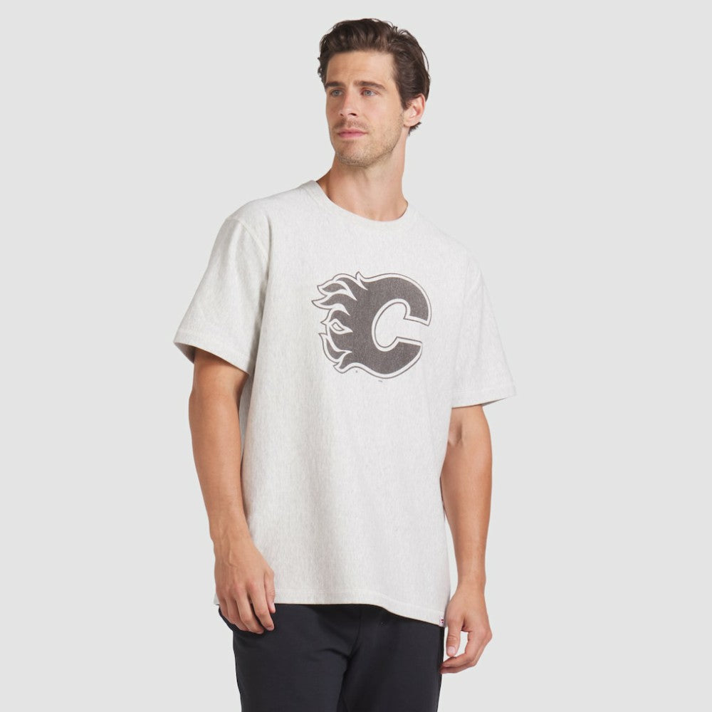 NHL Cream Calgary Flames Fanatics Made in Canada T-Shirt