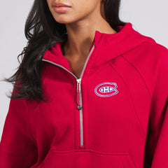 NHL True Red|True Red Montreal Canadiens lululemon Women's Scuba Oversized Half-Zip Hoodie