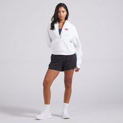 NHL White|White Montreal Canadiens lululemon Women's Scuba Oversized Half-Zip Hoodie