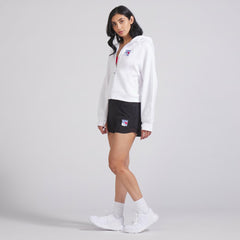 NHL White|White New York Rangers lululemon Women's Scuba Oversized Half-Zip Hoodie